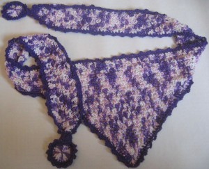 Schal Tuch violett mix